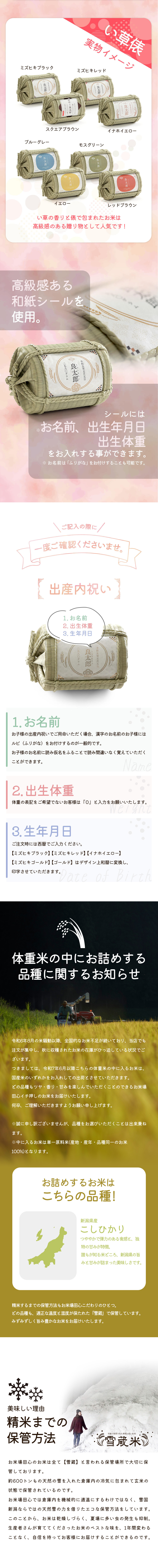 体重米 結婚式 両親プレゼント