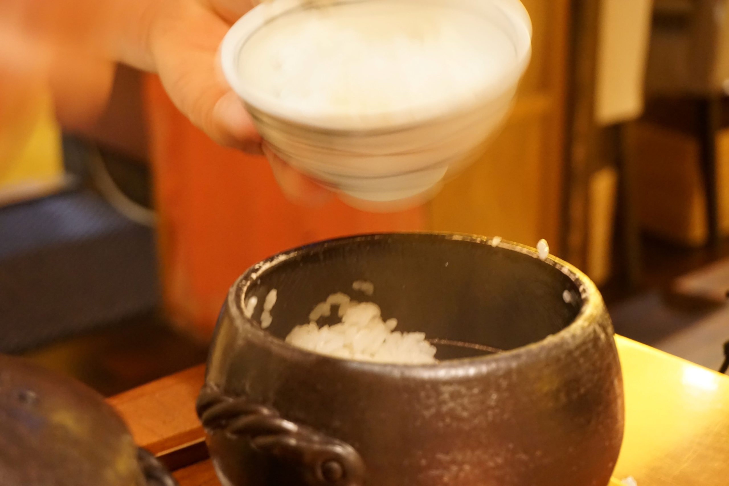 土鍋で炊いた新大コシヒカリ